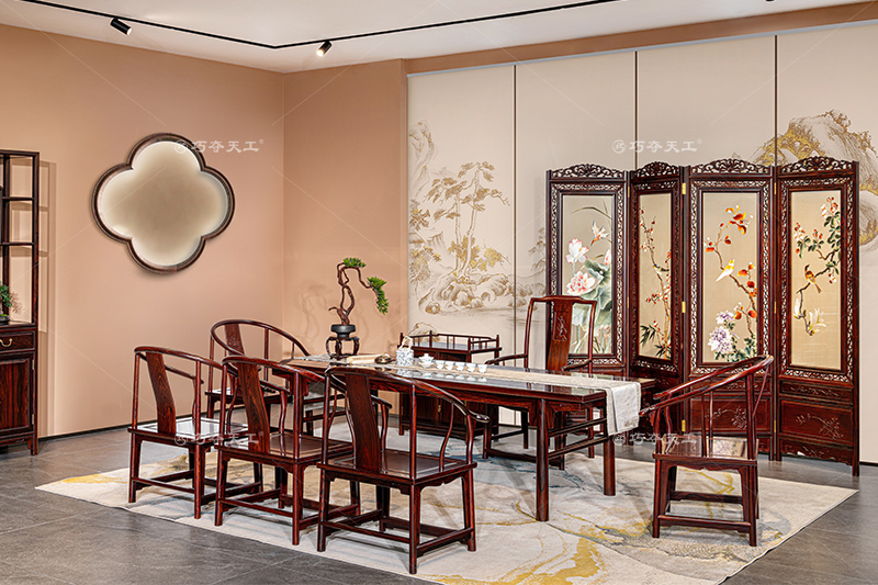 203夾頭榫茶臺桌