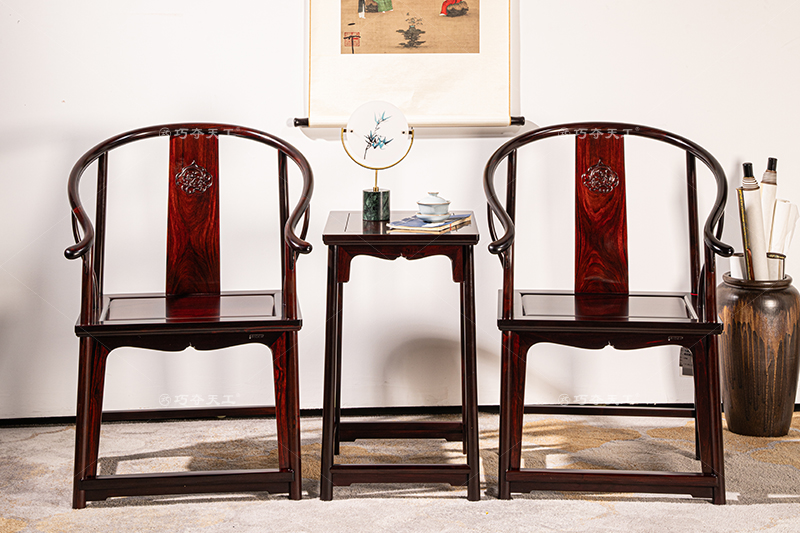 明式螭龍紋圈椅